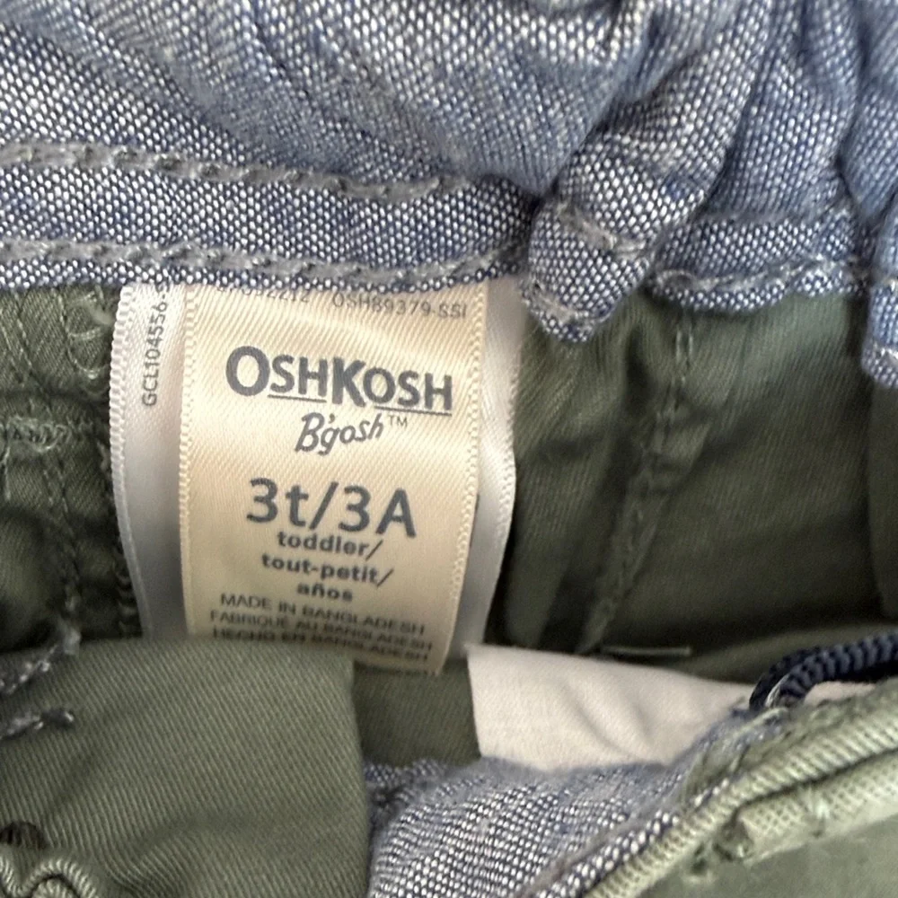 OshKosh B'gosh Toddler Boys Chino Pants - Green, Blue, Khaki